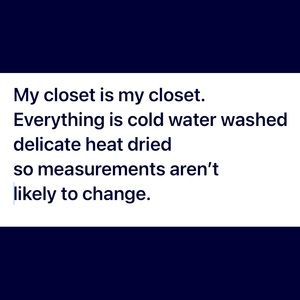 My closet practices
